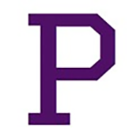 Portland High School logo, the letter P in Purple 